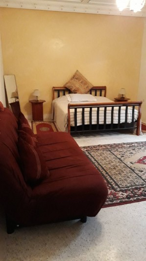Location de vacances - Villa à Marrakech - Chambre 2 Lit 160 et clic clac 2 places