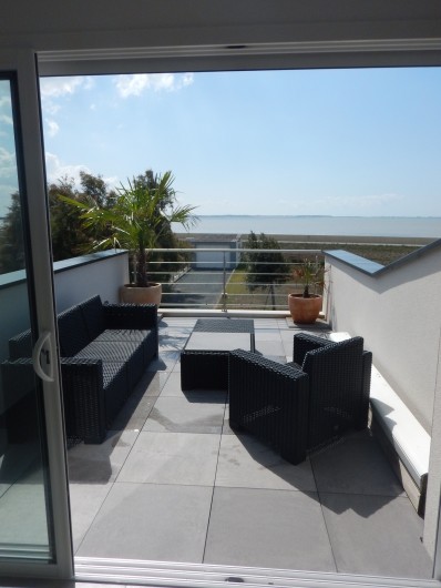 Location de vacances - Villa à Manhattan - Terrasse vue mer