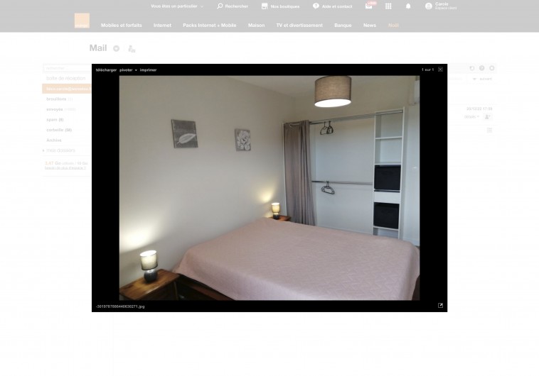 Location de vacances - Villa à Port-Vendres - Chambre côté mer