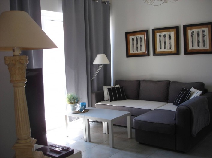 Location de vacances - Appartement à Saint-Cyr-sur-Mer - Séjour