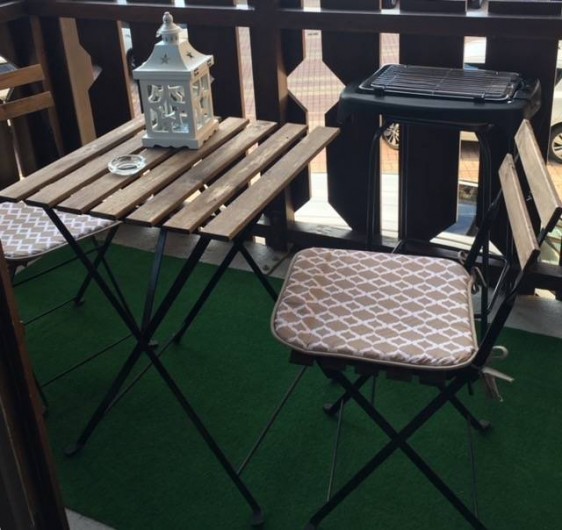 Location de vacances - Studio à Les Carroz d'Arâches - Balcon été