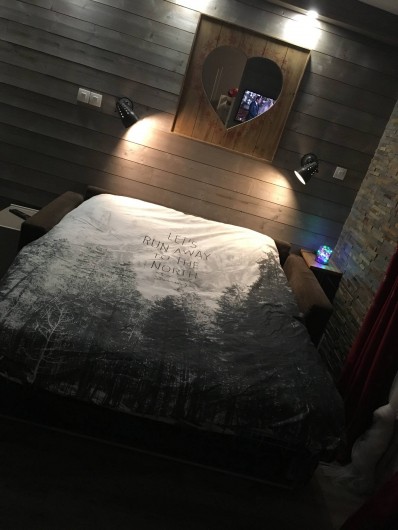 Location de vacances - Studio à Les Carroz d'Arâches - Canapé ouvert