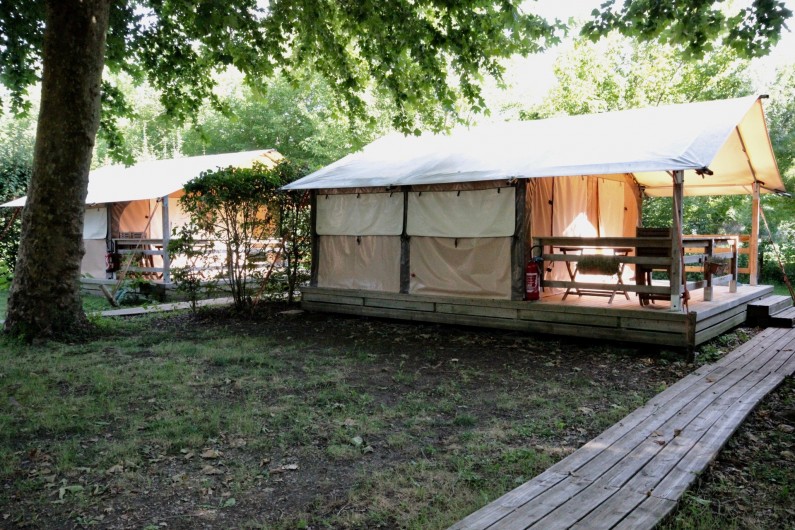 Location de vacances - Bungalow - Mobilhome à La Garette - Bungalow toilé 40m2 5 personnes (sans eau)