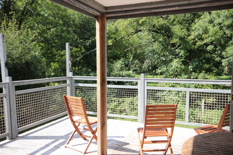 Location de vacances - Bungalow - Mobilhome à La Garette - Chalet toilé 60m2 6/8 personnes (terrasse)