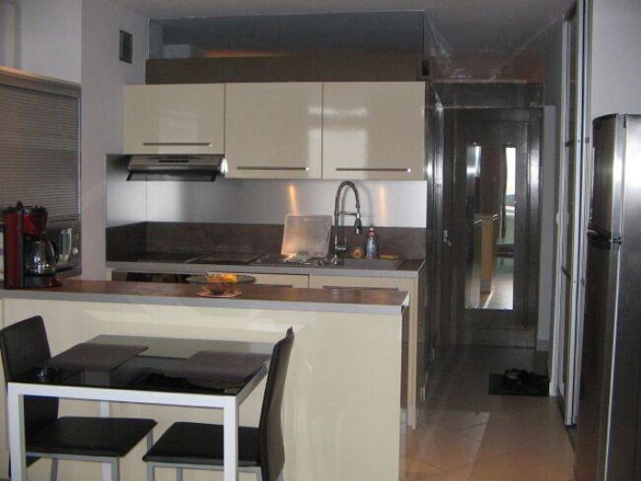 Location de vacances - Appartement à Saint-Cyprien Plage - Cuisine équipée ouverte