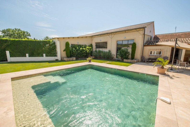 Location de vacances - Mas à Visan - piscine chauffée et sécurisée