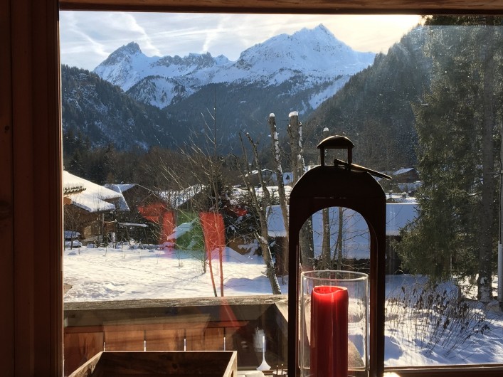 Location de vacances - Chalet à Les Contamines-Montjoie - Vue du salon