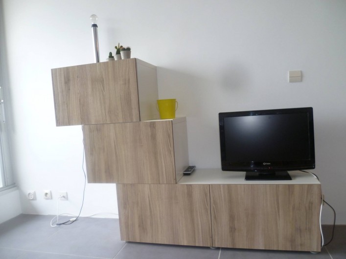 Location de vacances - Appartement à Le Grau-du-Roi - meuble télévision