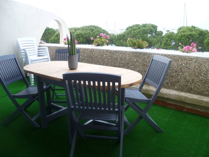 Location de vacances - Appartement à Le Grau-du-Roi - terrasse 12 mètres