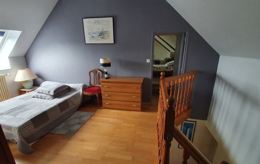 Location de vacances - Gîte à Saint-Gouéno - Mezzanine à l'étage Mezzanine upstairs  clic clac double / sofa bed for 2