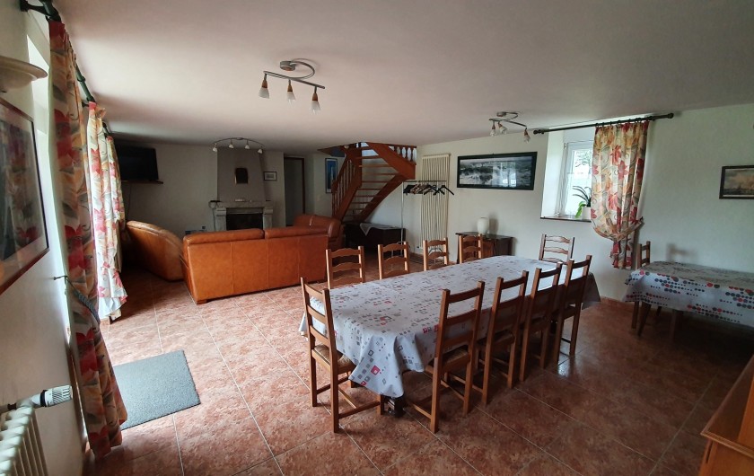 Location de vacances - Gîte à Saint-Gouéno - Salle à manger et salon Living and dining room