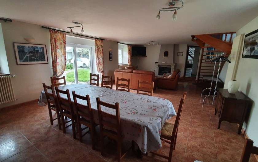 Location de vacances - Gîte à Saint-Gouéno - Salle à manger et salon Living and dining room