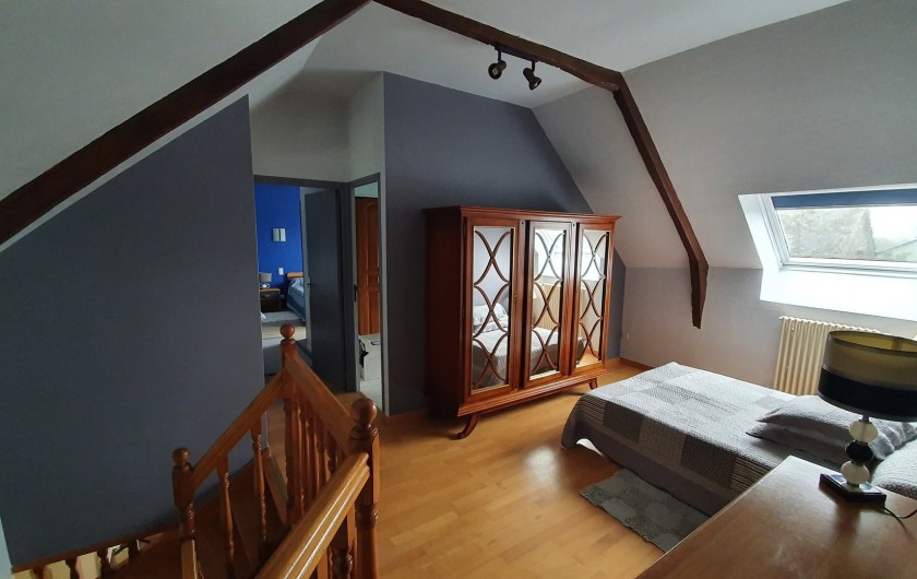 Location de vacances - Gîte à Saint-Gouéno - Mezzanine à l'étage  Mezzanine upstairs  clic clac double / sofa bed for 2